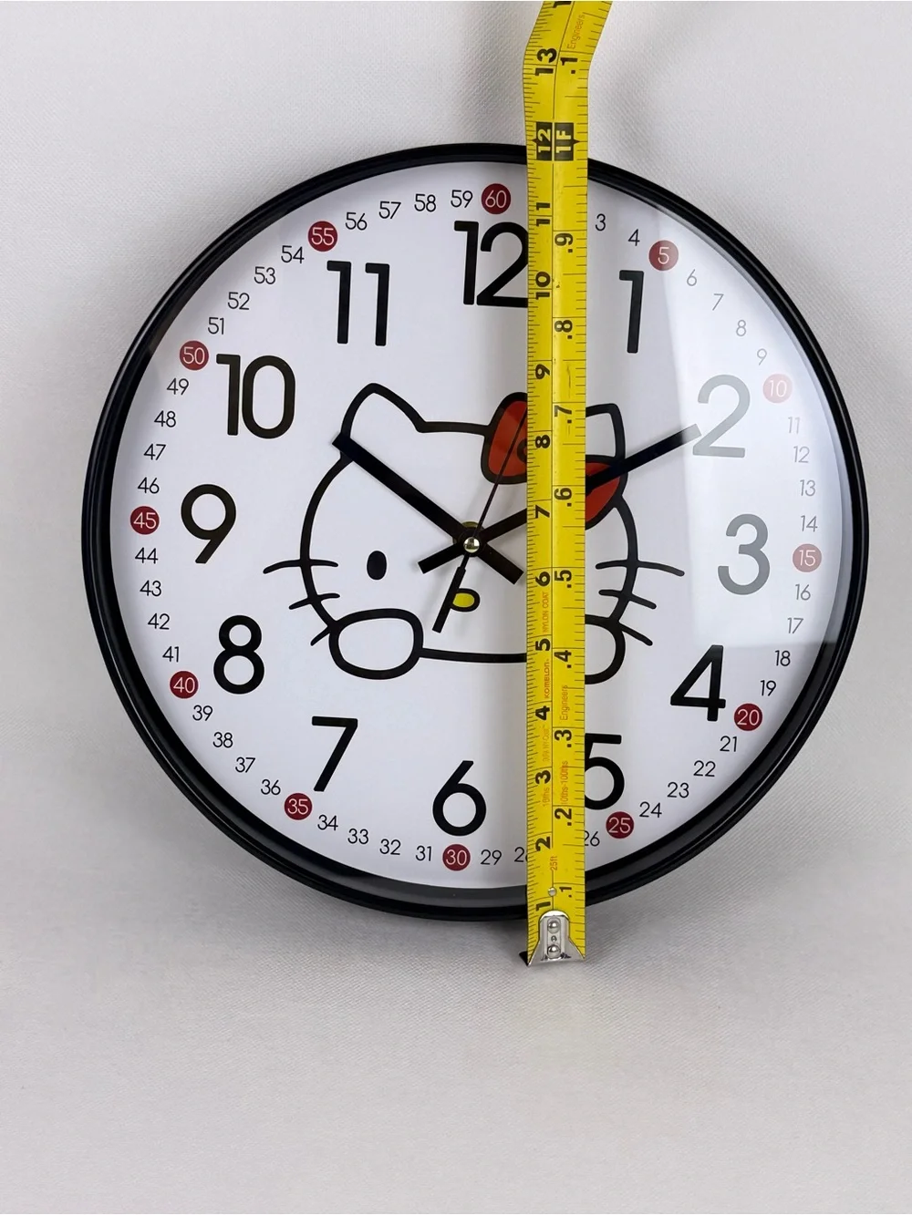 12” Hello Kitty Learning Wall Clock – New Open Box